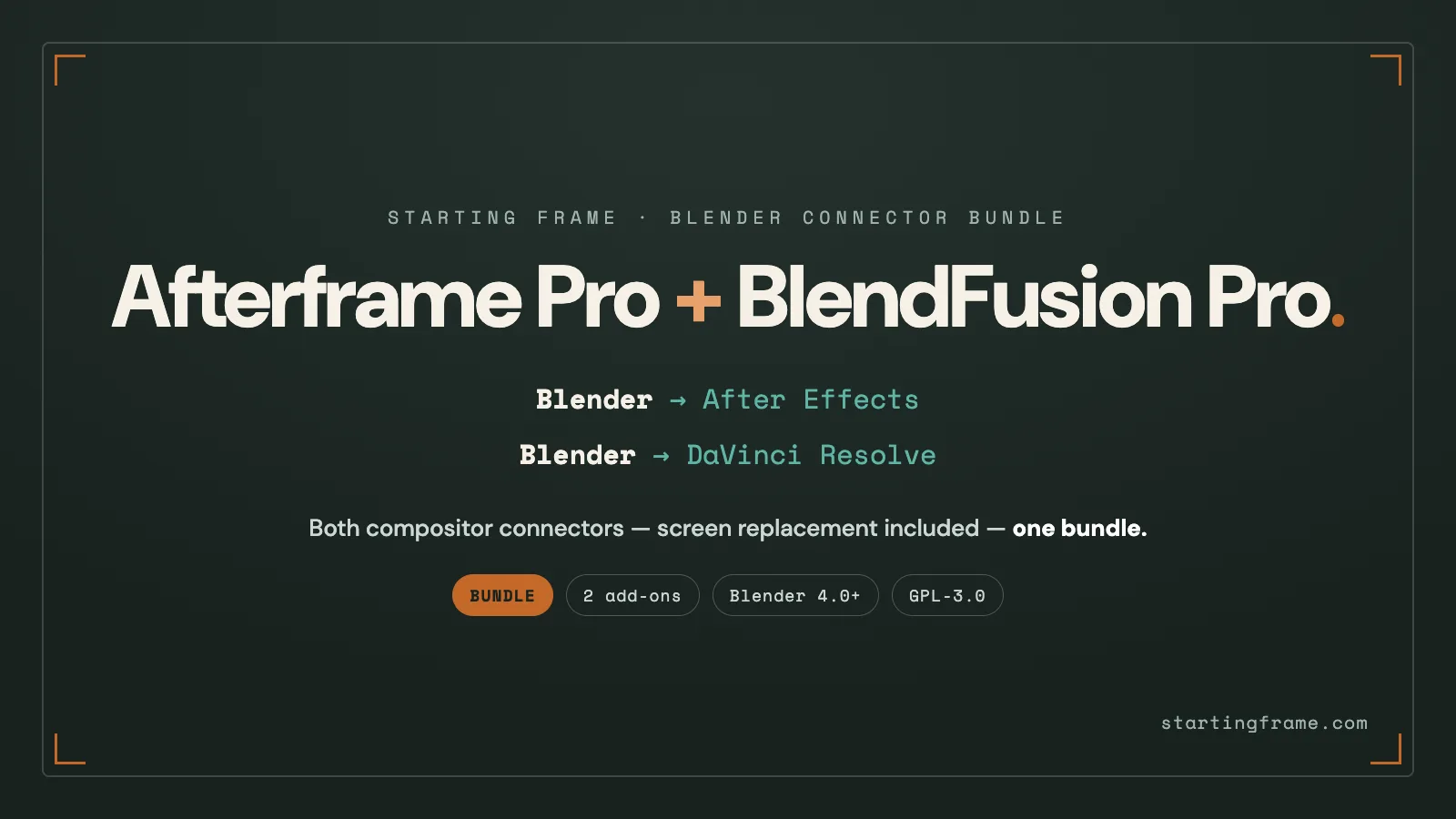 Afterframe + BlendFusion bundle