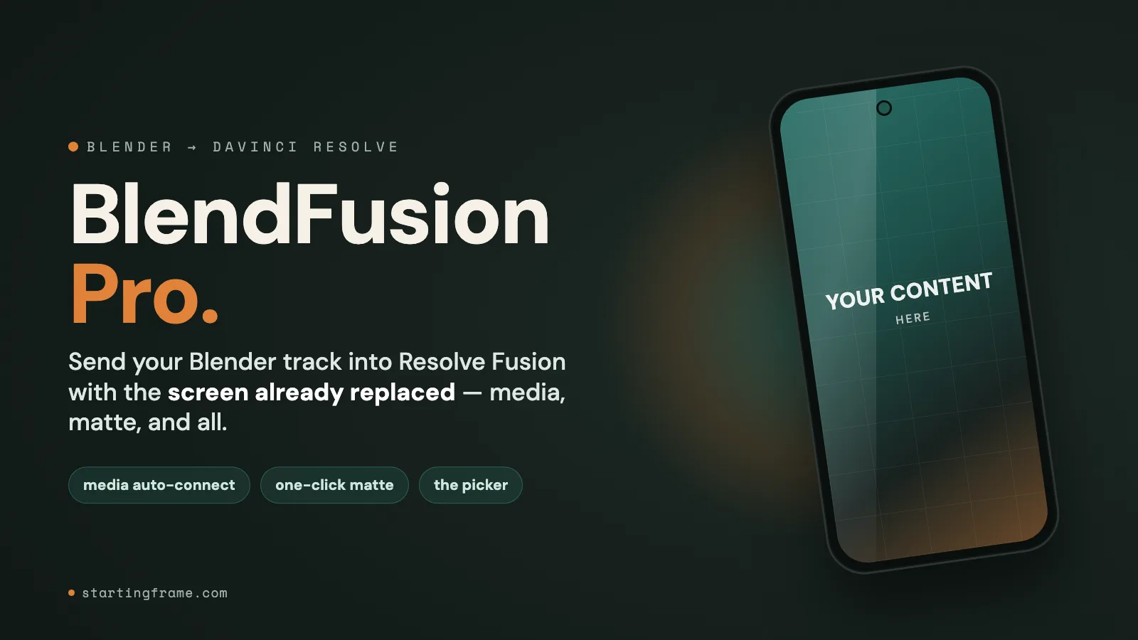 BlendFusion — Blender to DaVinci Resolve