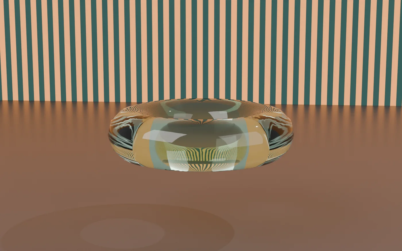 Tinted green — procedural glass material for Blender