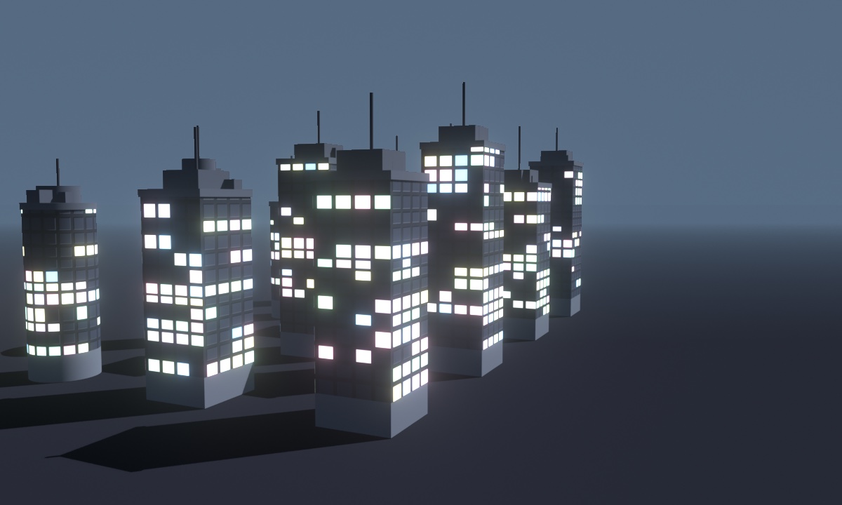 Sprawl — anime city builder for Blender